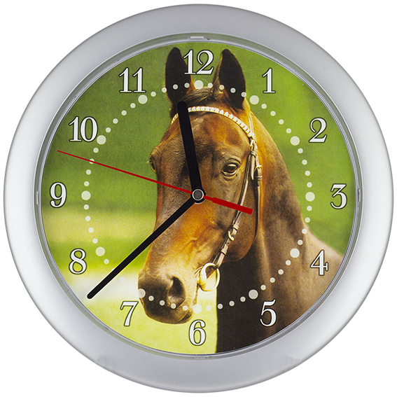 Horloge Murale d'enfants Cheval