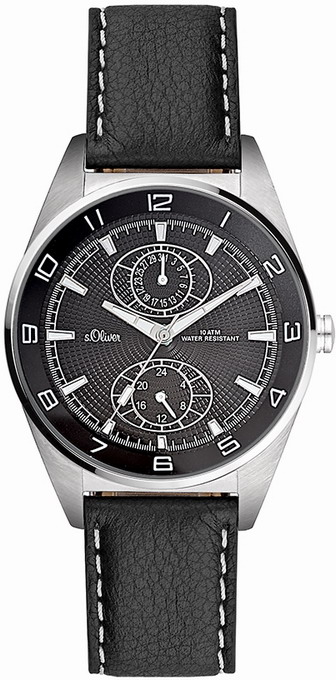 s.Oliver Lederband schwarz SO-1701-LM