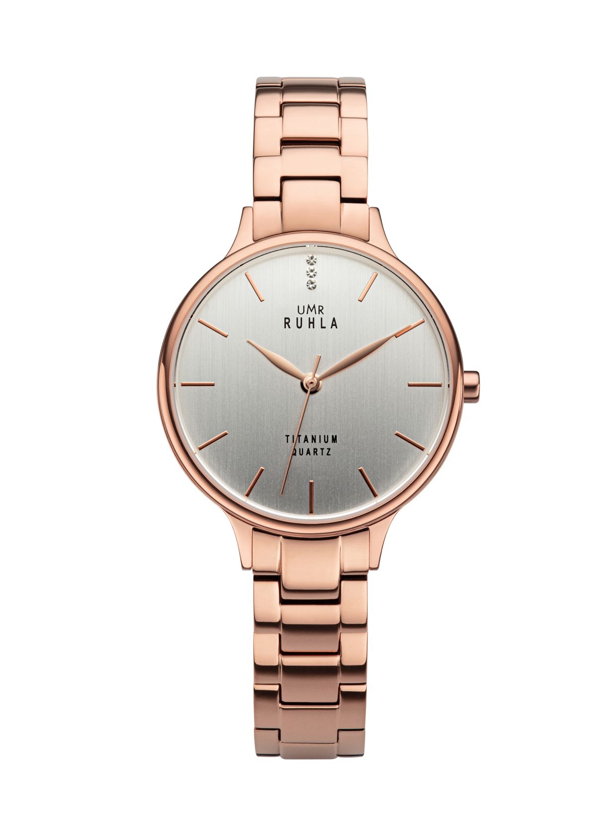 Uhren Manufaktur Ruhla - Armbanduhr Style Titan rosé Master