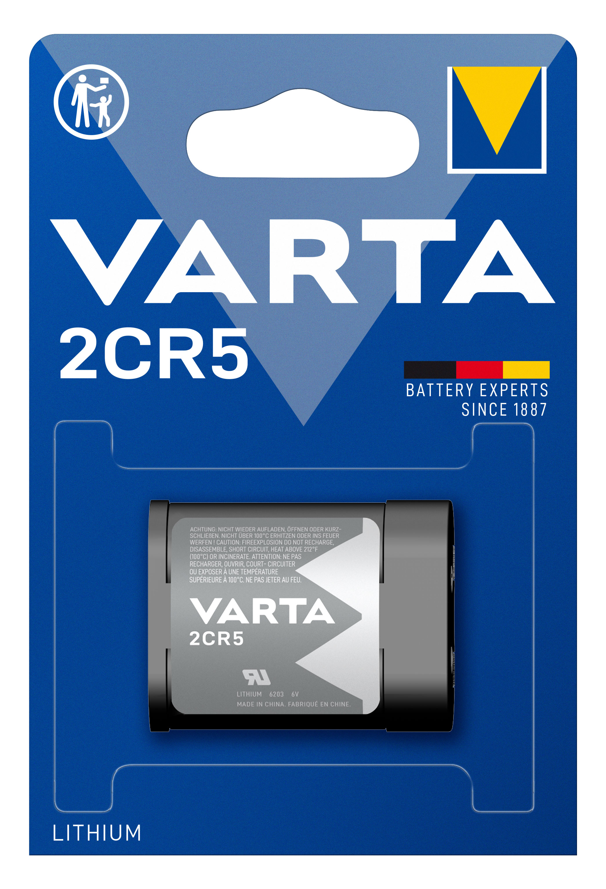 Varta 2CR5 Lithium Knopfzelle