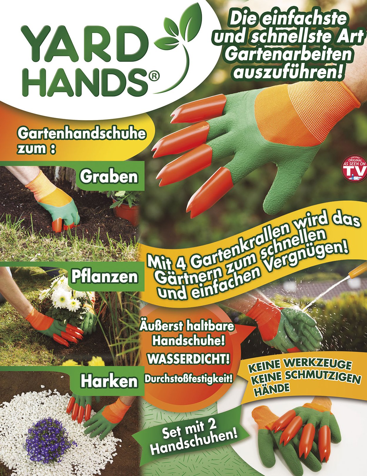 Gartenhandschuhe mit Krallen