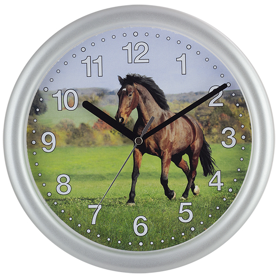 Horloge Murale d'enfants Cheval