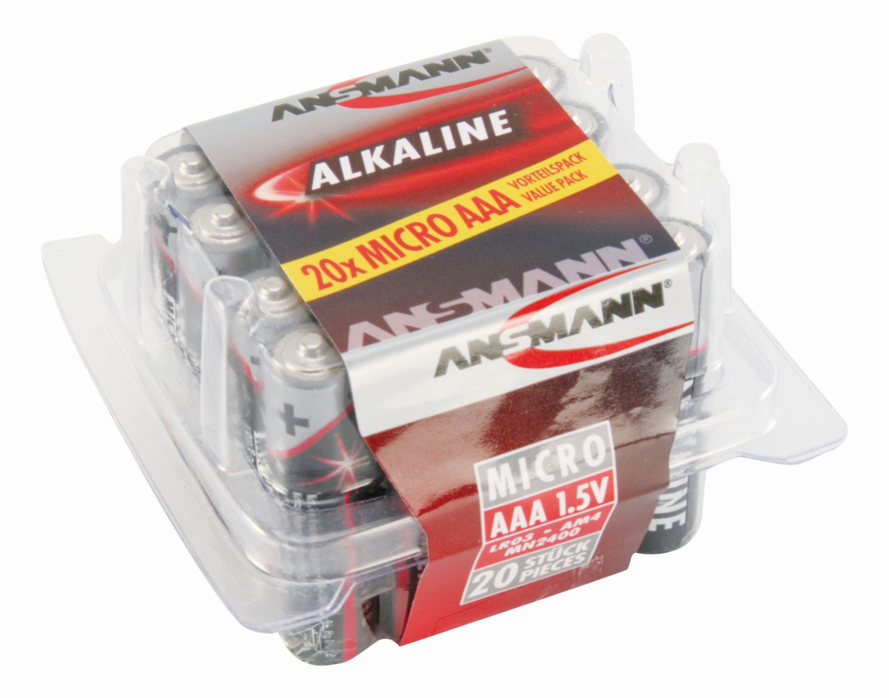 RED Alkaline Sortiment Micro / AAA / LR03 20 Stück Master