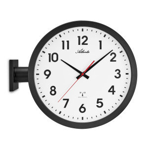 Atlanta 4570 radio controlled wall clock black