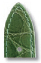 Lederband Bahia 12mm apfelgrün mit Krokodillederprägung