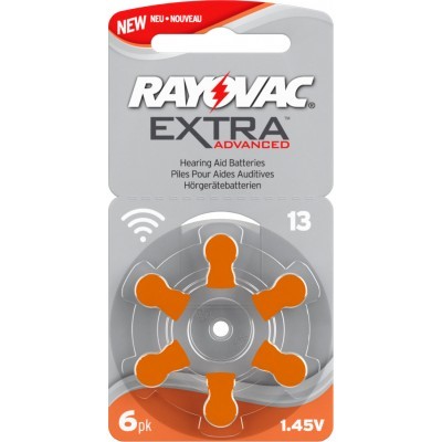 Rayovac 13 pile bouton pour l'appareil auditif chez Selva Online