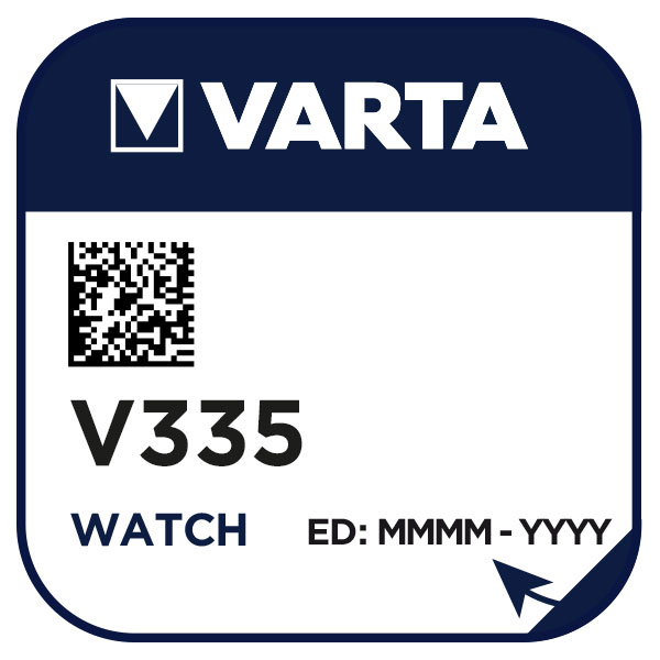5 piles Varta V335 / V 335 (SR 512 SW) Bouton Oxyde d'argent